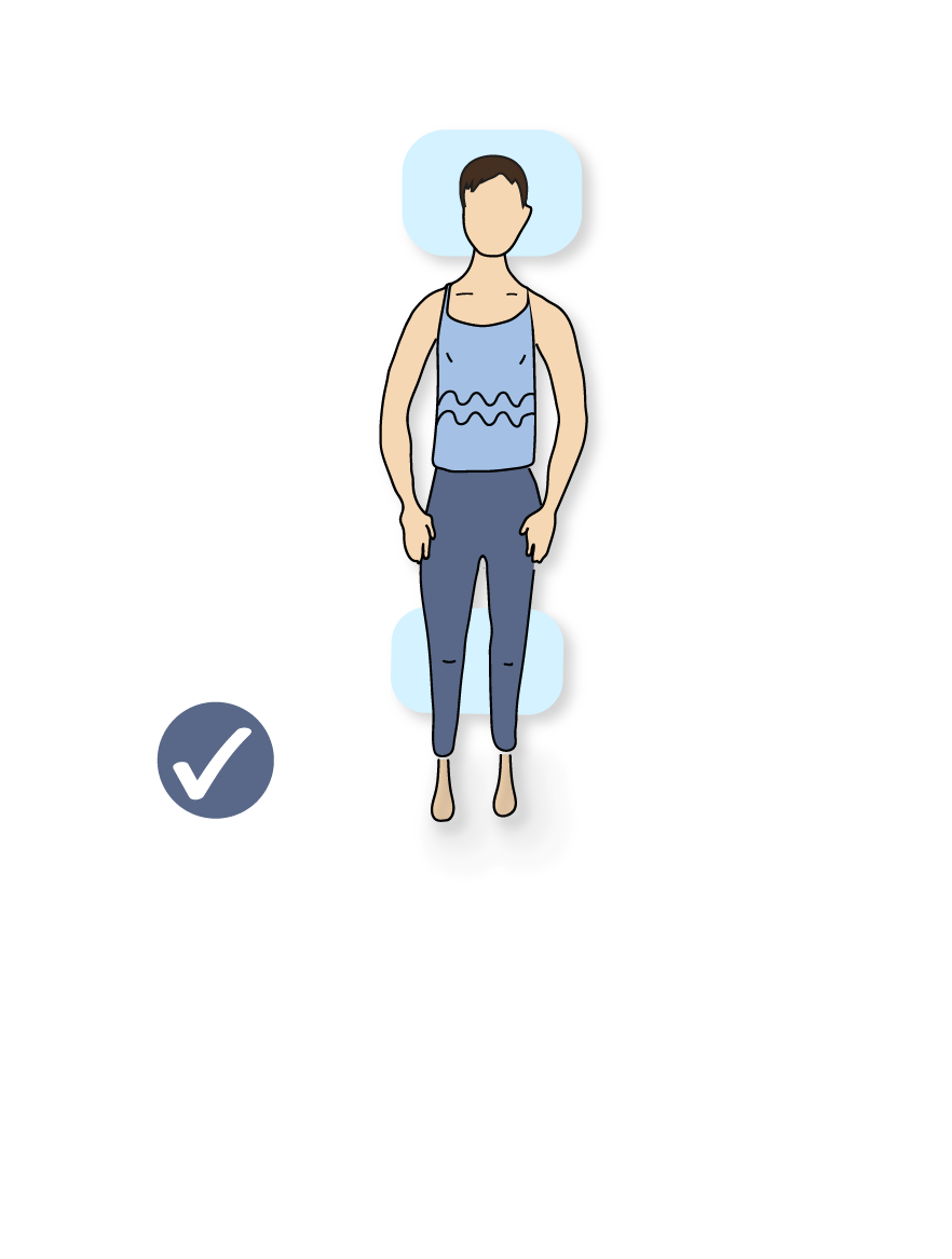 illustration of a man sleeping on his back with a pillow under his knees