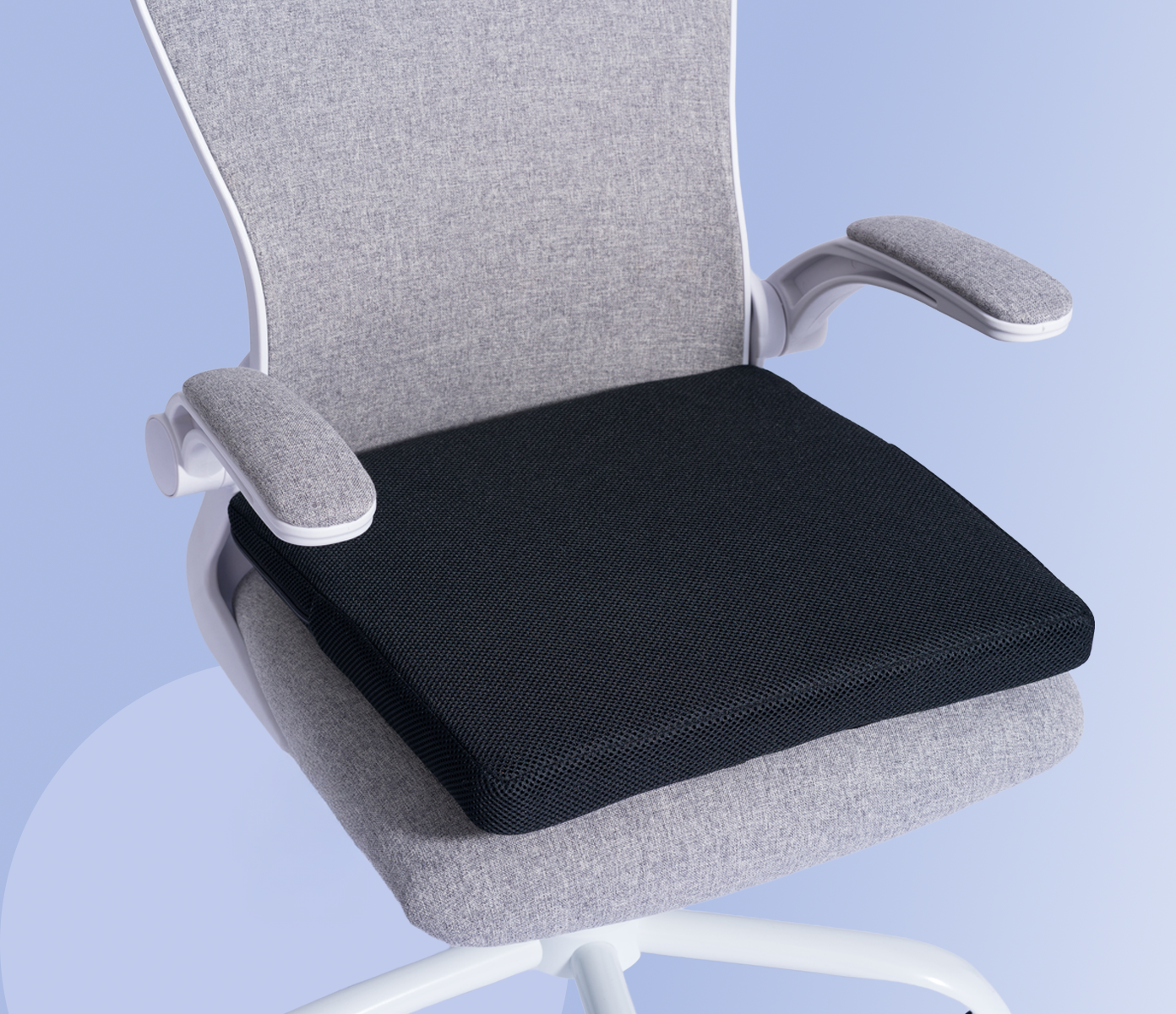 seat topper on a desk chair