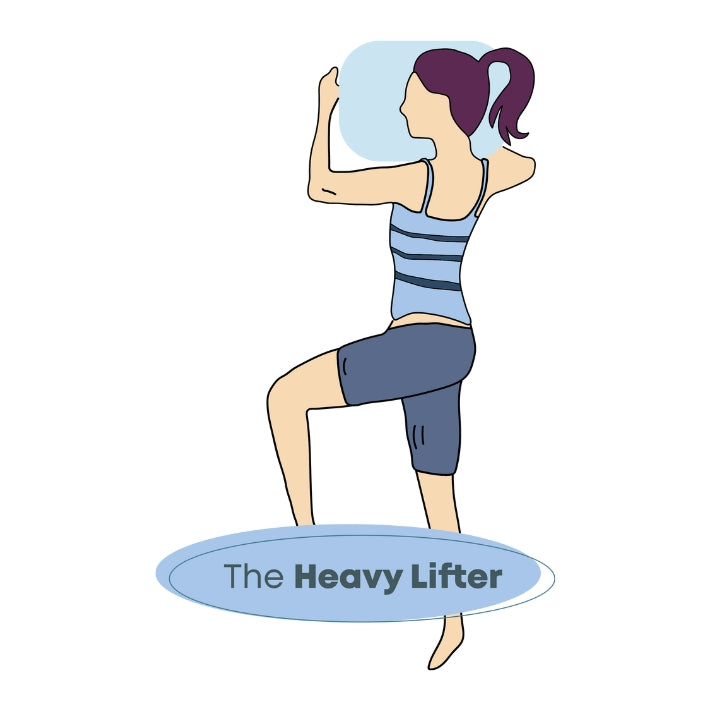 illustration of a woman sleeping on her side